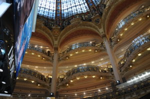 La cupola delle Gallerie Lafayettes a Parigi